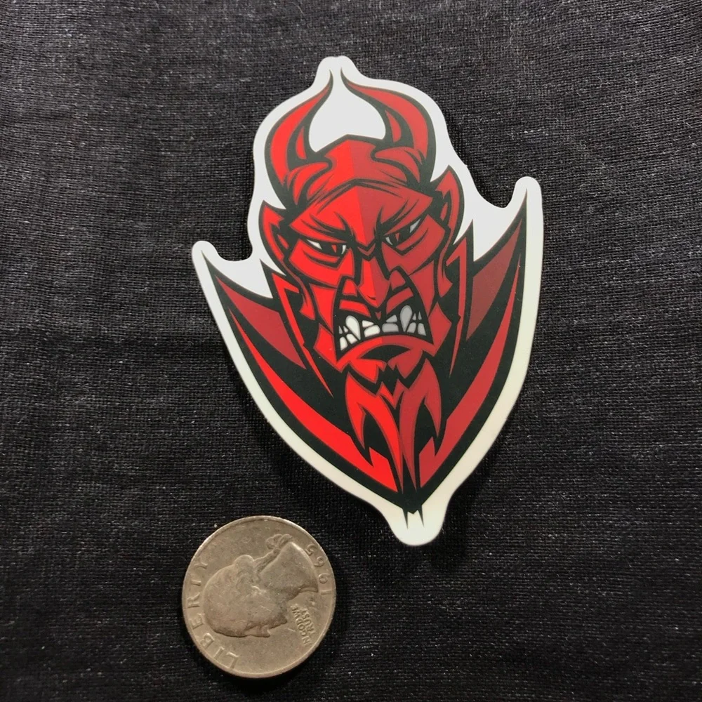 Devil Red Decor Accent Sticker - Picture 2 of 2